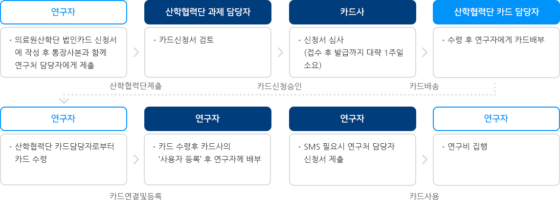 정부 연구비 카드(정부 및 지자체 R&D 사업에서 지정한 연구비 카드) 인포그래픽